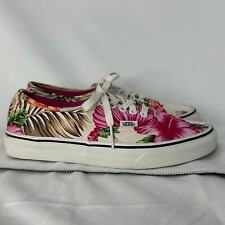 Sapatos femininos de lona floral Vans Off The Wall 8 masculinos 6.5 rosa tropical e creme, usado comprar usado  Enviando para Brazil