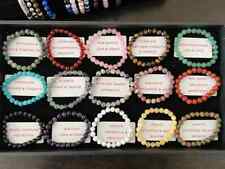 Crystal gemstone bracelet for sale  LONDON