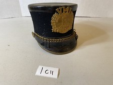 Boné chapéu VMI cadet shako preto 67/8 emblema latão vintage 1C11 comprar usado  Enviando para Brazil