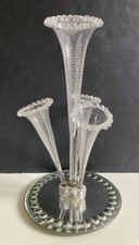 Victorian glass epergne for sale  LONDON