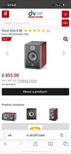 Focal solo monitor for sale  SALFORD