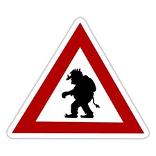 Norwegen troll gefahrenzeichen gebraucht kaufen  Leipzig