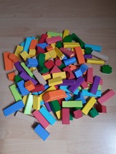 Holzklötze bausteine bunt gebraucht kaufen  Wiesbaden