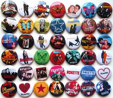ROXETTE Button Badges Pins The Look Joyride Dangerous Listen to Your Heart  comprar usado  Enviando para Brazil
