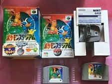 Nintendo 64 N64 Pokemon Stadium 64GB pacote conjunto caixa testada Japão comprar usado  Enviando para Brazil