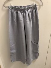 Bruno Walker Linho Cargo Capris Cintura 27” Costura Interna 25” Azul/Cinza , usado comprar usado  Enviando para Brazil