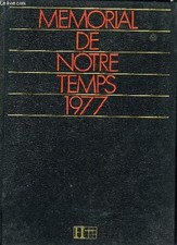 Memorial temps 1977 d'occasion  France