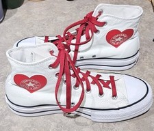 CONVERSE•ALL STAR 'YOU'-Tênis esportivo feminino de lona branca de cano alto-(7.5), usado comprar usado  Enviando para Brazil