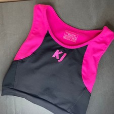 Blusa Kangoo Jumps atlética tamanho 2 logotipo rosa quente preta  comprar usado  Enviando para Brazil
