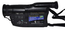 VIDEOCAMERA VINTAGE "PANASONIC RX50 SLIM PALMCORDER" WIDE LENS X 25 DIGITAL ZOOM, używany na sprzedaż  Wysyłka do Poland