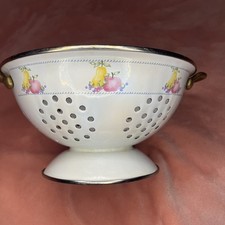 Vtg enamelware colander for sale  Sunbury