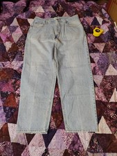 Jeans masculino vintage Y2K Calvin Klein 34x30 azul denim reto folgado solto  comprar usado  Enviando para Brazil