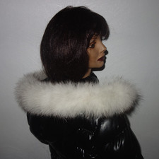 Polarfuchs pelz kapuze gebraucht kaufen  Bad Soden-Salmünster