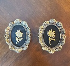 Decoração de parede floral arabesca vintage com placas de ouro ornamentadas comprar usado  Enviando para Brazil