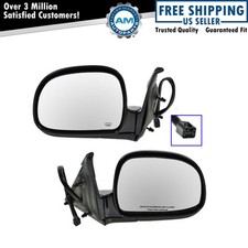 Conjunto de pares de espelhos laterais dobráveis aquecidos Black Power para picape 98 Chevy GMC comprar usado  Enviando para Brazil