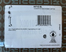 Kit de trilho de chuveiro de mão multifuncional Brizo Atavis 88742-BL, preto fosco (leia) comprar usado  Enviando para Brazil