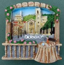 Ímã de geladeira lembrança Gubbio varanda igreja de São João Batista Umbria Itália comprar usado Ímã de geladeira lembrança Gubbio varanda igreja de São João Batista Umbria Itália comprar usado  Enviando para Brazil