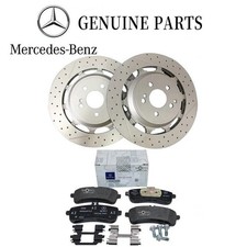 Usado, Conjunto de pastilhas e rotores de freio traseiros Mercedes S63 e S65 AMG fabricante de equipamento original - Genuíno comprar usado  Enviando para Brazil
