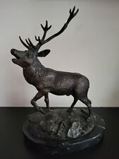 Bronze hirsch marmorsockel gebraucht kaufen  Bärnau