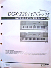 Teclado Yamaha DGX-220 YPG-225 esquemas originais de diagrama de circuito geral. comprar usado  Enviando para Brazil
