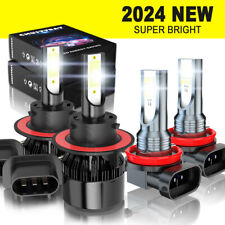 Kit combo de lâmpadas de neblina para Nissan Sentra 2004-2012 farol de LED feixe Hi/Lo + comprar usado  Enviando para Brazil