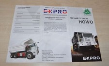 Folheto de mineração CNHTC Howo Dump Prospekt RU comprar usado  Enviando para Brazil