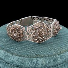 Pulseira de filigrana etrusca vintage Art Nouveau prata esterlina 950 16,8 g comprar usado  Enviando para Brazil