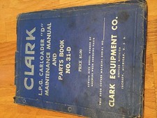 CLARK FORKLIFT CLARKLIFT D CARLOADER PARTS  CATALOG BOOK YARDLIFT MAINTENANCE comprar usado CLARK FORKLIFT CLARKLIFT D CARLOADER PARTS  CATALOG BOOK YARDLIFT MAINTENANCE comprar usado  Enviando para Brazil