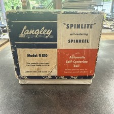 Molinete vintage Langley R810 Spinlite feito nos EUA caixa papéis Abercrombie & Fitch comprar usado  Enviando para Brazil