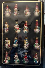 Box glass snowman for sale  Marietta