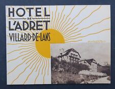 Dépliant publicité hotel d'occasion  Nantes-