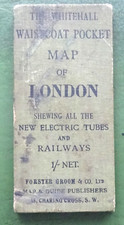 Waistcoat map london for sale  BURY ST. EDMUNDS