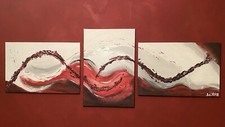 Acrylbilder handgemalt leinwan gebraucht kaufen  Lippstadt