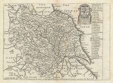 York Shire por Richard Blome 1673 antigo mapa antigo mapa plano gráfico comprar usado  Enviando para Brazil