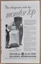 1930 GE MONITOR TOP anúncio de geladeira, geladeira General Electric comprar usado  Enviando para Brazil
