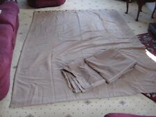 Curtains beige faux for sale  THATCHAM