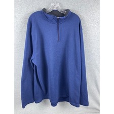 Pulôver masculino IZOD Advantage Performance 1/4 zíper manga longa azul 3XLT DEFEITO comprar usado  Enviando para Brazil