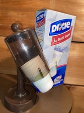 Dispensador porta-copo Dixie 3 oz retrô banheiro cozinha bancada com copos, usado comprar usado  Enviando para Brazil