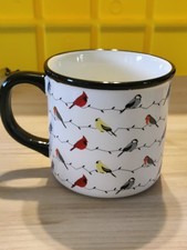 Usado, Caneca Abbott Collection pássaros branca multicolorida pássaros xícara de café comprar usado  Enviando para Brazil