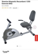 Stamina magnetic recumbent for sale  Elk Grove Village