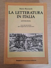 M.ricciardi letteratura italia usato  Roma