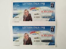 Coppia biglietti lotteria usato  Bari