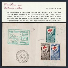 Italia repubblica 1951 usato  Courmayeur