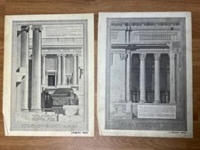 Vintage architectural lithogra for sale  Southampton