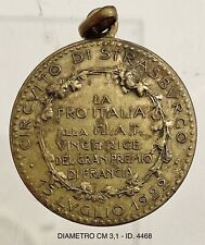 CIRCUITO DI STRASBURGO 1922 MEDAGLIA FIAT VINCITRICE GRAN PREMIO DI FRANCIA AUTO comprar usado  Enviando para Brazil