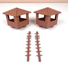 Blocos Marx Fort Apache 2 peças com 2 escadas de degrau único vintage década de 1950 comprar usado  Enviando para Brazil