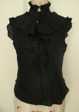 Chemisier noir jabot d'occasion  Rouxmesnil-Bouteilles