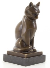 Katze bronzeskulptur bronze gebraucht kaufen  Recklinghausen