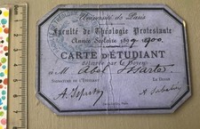 Ancienne carte étudiant d'occasion  Martigues