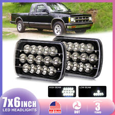 Par de Faróis de LED 7x6 5x7 Hi Lo Beam para Chevy S10 Blazer El Camino Corvette comprar usado  Enviando para Brazil